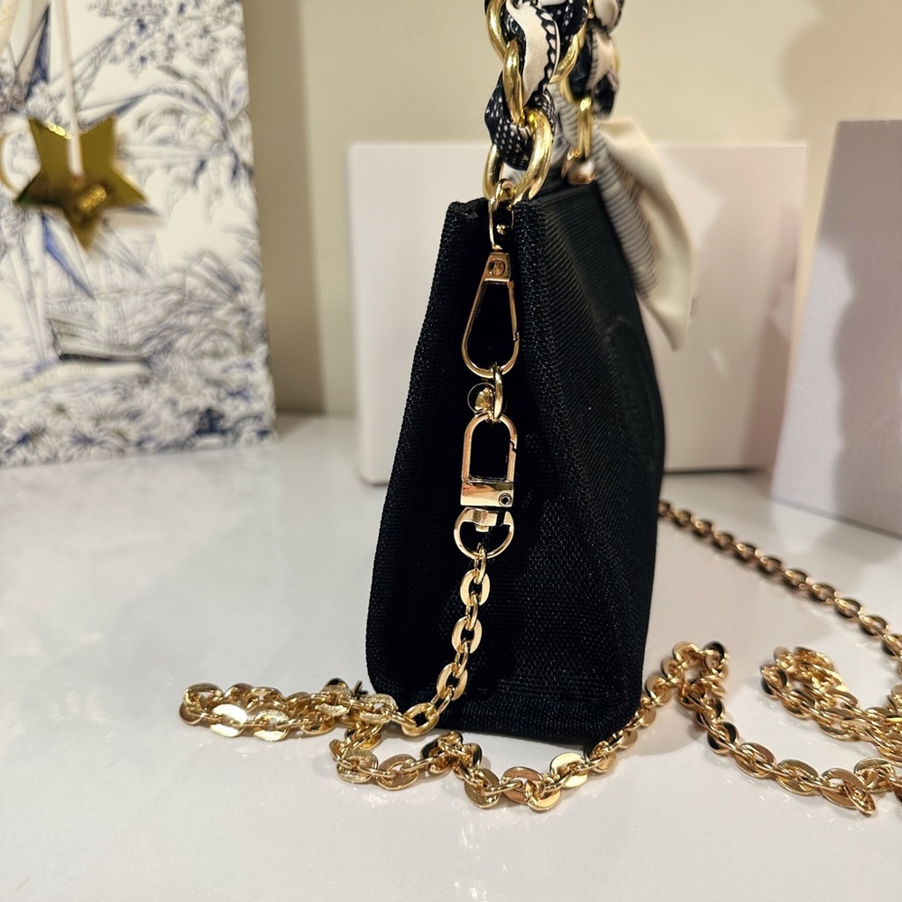 Dior🖤cosmetic pouch DIY crossbody/tote bag - Picture 6 of 12